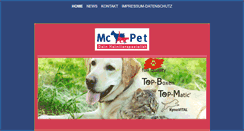 Desktop Screenshot of mcpet.biz